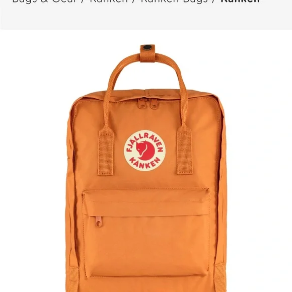 Fjallraven Kånken Spicy Orange Backpack NWT - Picture 2 of 8